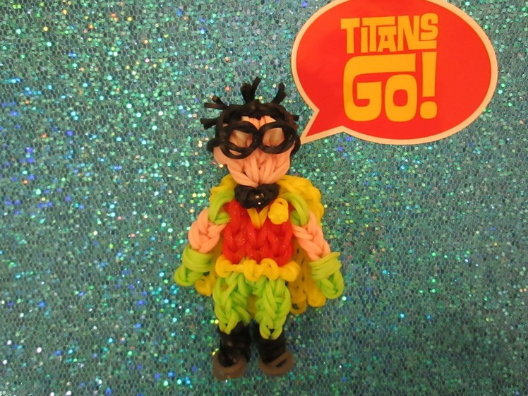 Rainbow Loom Teen Titans Go! Robin Charm.