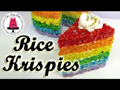 Rainbow Rice Krispie Cake - How To With The Icing Artist
