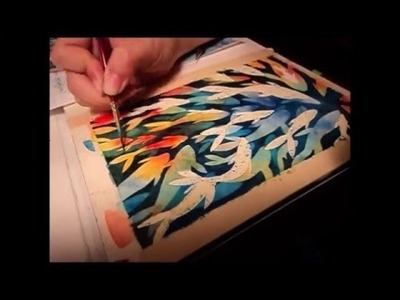 Rainbow Trout - Watercolor and Gouache Negative Painting Speedpaint