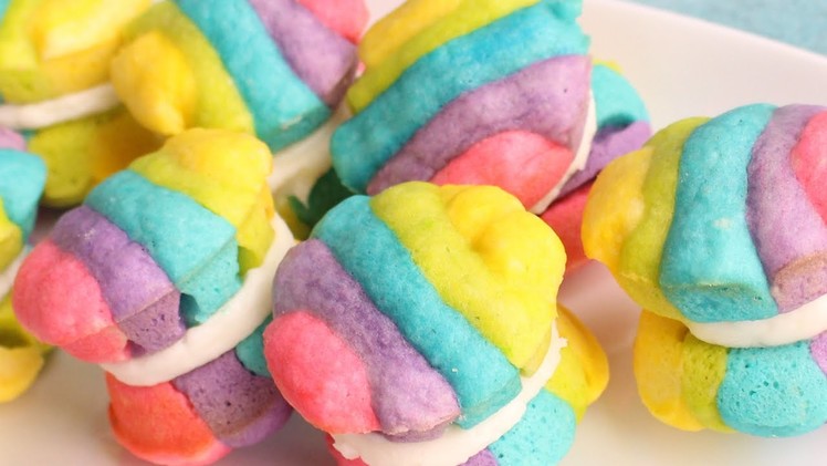 Rainbow Whoopie Pies Recipe & Video - Wilton Whoopie cake pan & treats pops