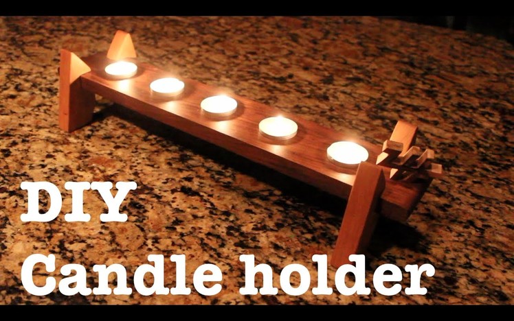 Simple DIY candle holder