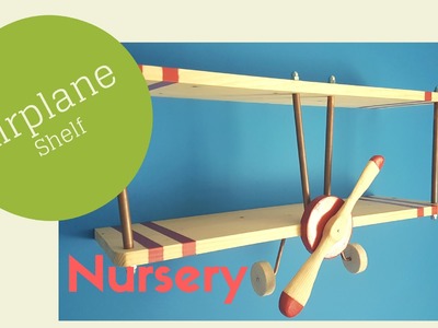 Airplane shelf for the nursery