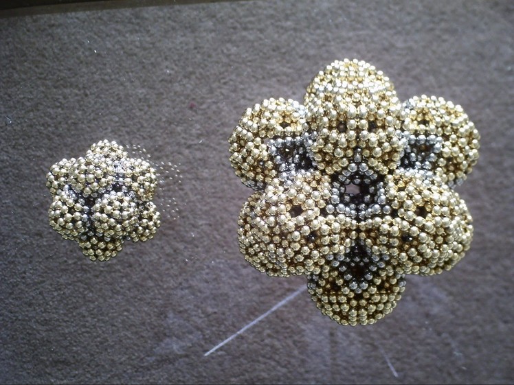 Bubble Icosahedrons Compared (Ball Magnets)