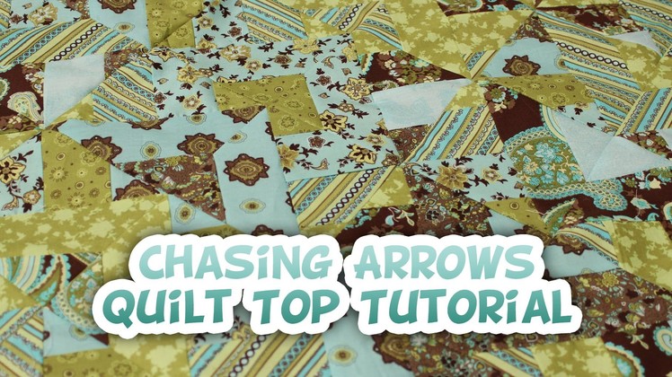 Chasing Arrows Jelly Roll Quilt Top Tutorial - Whitney Sews