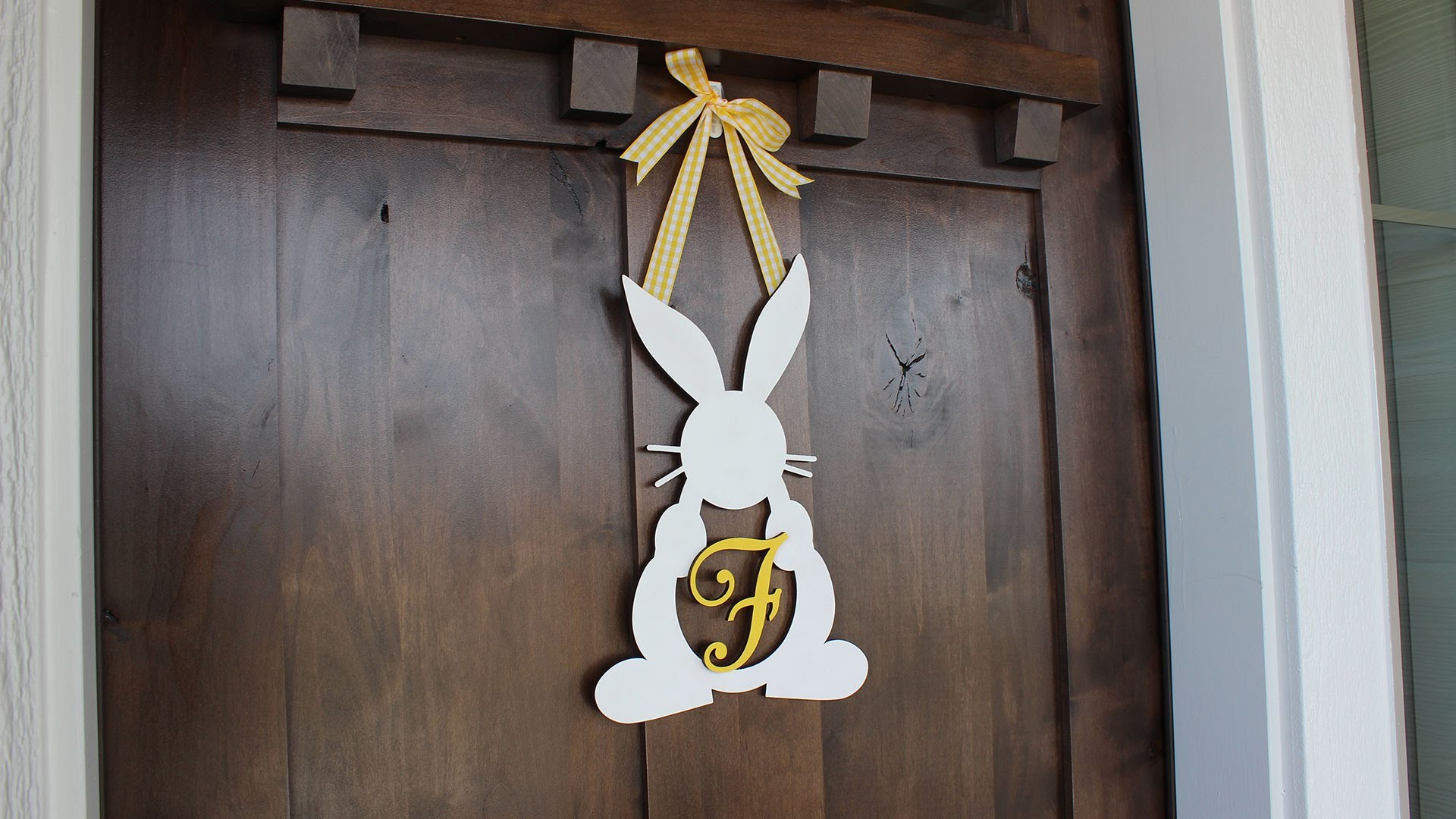 Create an Easter Bunny Monogram Wreath