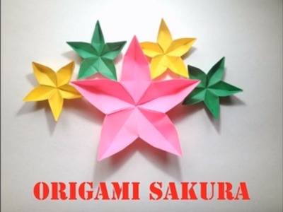 Easy Origami Sakura Flower - Origami Tutorials for Beginners