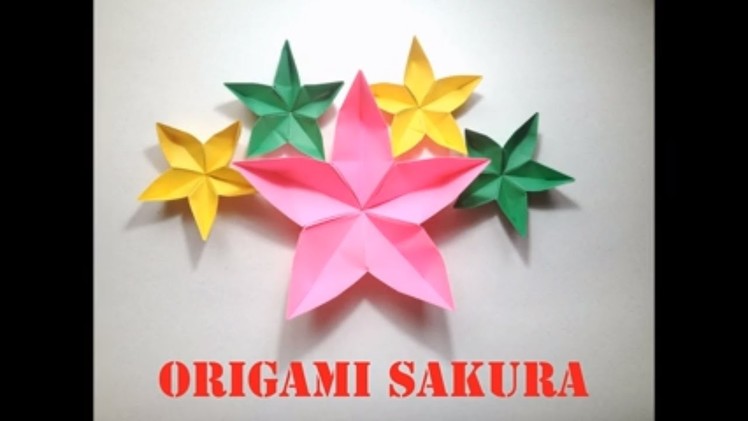 Easy Origami Sakura Flower - Origami Tutorials for Beginners