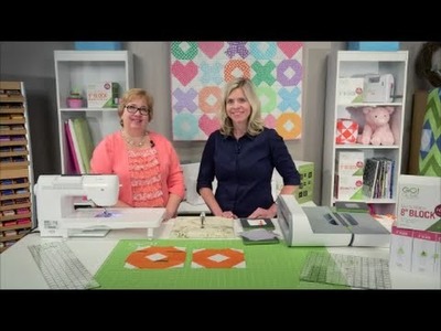 GO! Qube 8" Hugs & Kisses Baby Quilt (Part 1) - Quilting Tutorial and Free Quilt Pattern