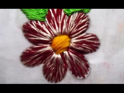Hand embroidery | Beautiful flower | Flower stitch
