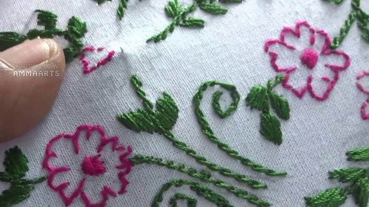 Hand Embroidery  Easy Stitch by AmmaArts