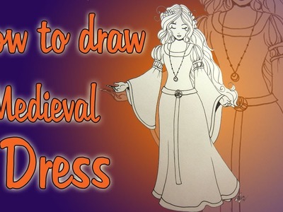 How to draw a medieval dress