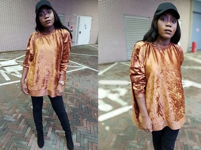 How To Make A Velvet Sweater Dress Isewing for beginners