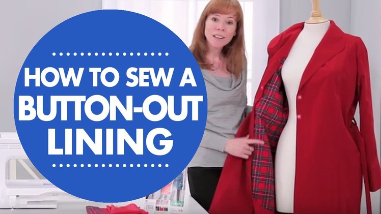 How to Sew a Button-Out Lining with Simplicity Pattern 1015