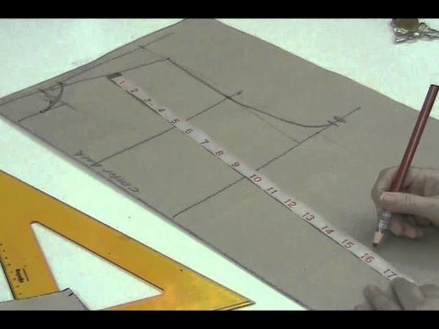 Lesson 2-31  EXTRA LARGE Back Bodice Part 2 - PATTERN MAKING OF A BASIC DRESS WITH WAISTLINE