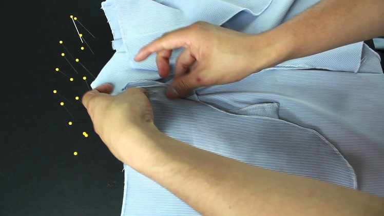 LESSON 5 - Making a pants -How to sew a front inserted pocket
