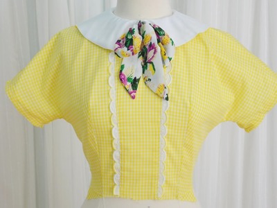 Making a 1950's Dress. Yellow Gingham, Part One