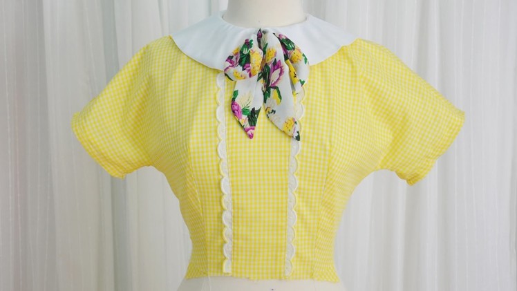 Making a 1950's Dress. Yellow Gingham, Part One