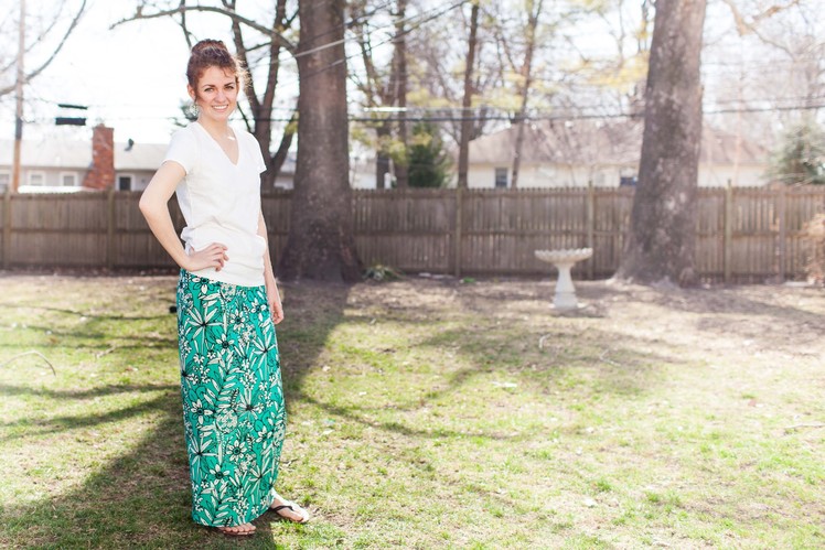 Non-Stretchy Maxi Skirt Tutorial