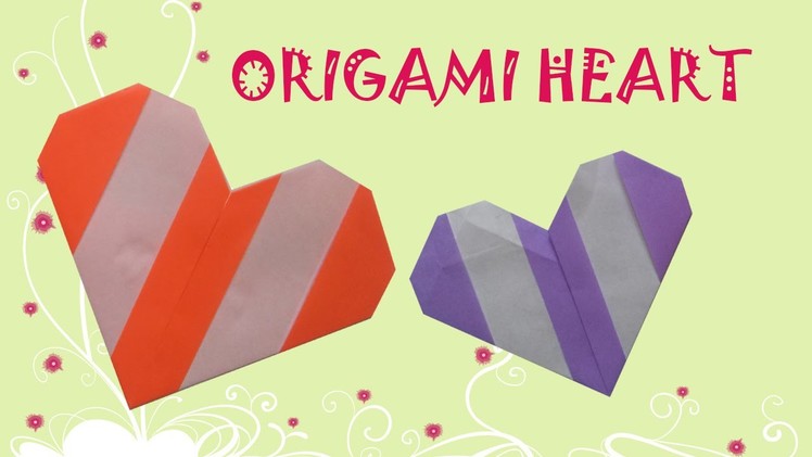 Origami Heart (Two Color) - Origami Easy