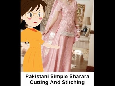 Pakistani Simple Sharara Cutting And Stitching - Tailoring With Usha