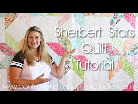 Quilting 101: Sherbet Stars Quilt Tutorial