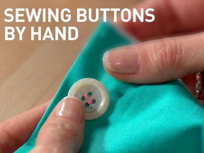 Sewing a Button by Hand | Beginner sewing tutorial with Angela Wolf