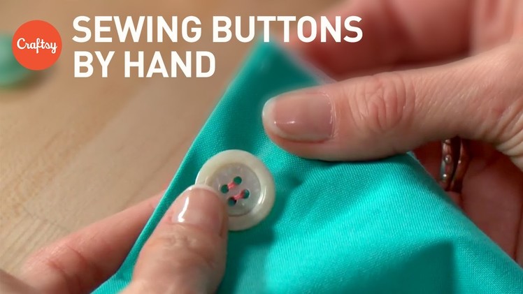 Sewing a Button by Hand | Beginner sewing tutorial with Angela Wolf