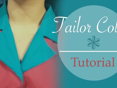 Tailor collar. Notched collar - tutorial, patterns, cutting, stitching- Cloud Factory