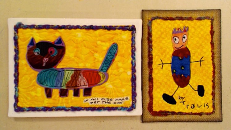Ustream: Kid Art Inspired Art Quilt - HowToGetCreative.com with Barb Owen