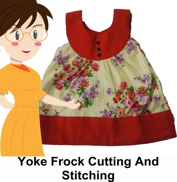 Yoke Frock Cutting And Stitching - Tailoring With Usha