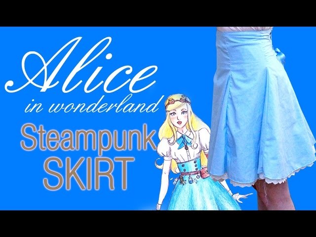 Cosplay Making of - Alice in wonderland high-waisted skirt