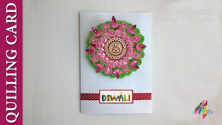 DIY: Handmade Quilling Diwali "DIYA" Card Making Tutorial- HAPPY DIWALI (GIFT)
