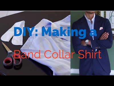 DIY: How to Make a Band Collar Shirt