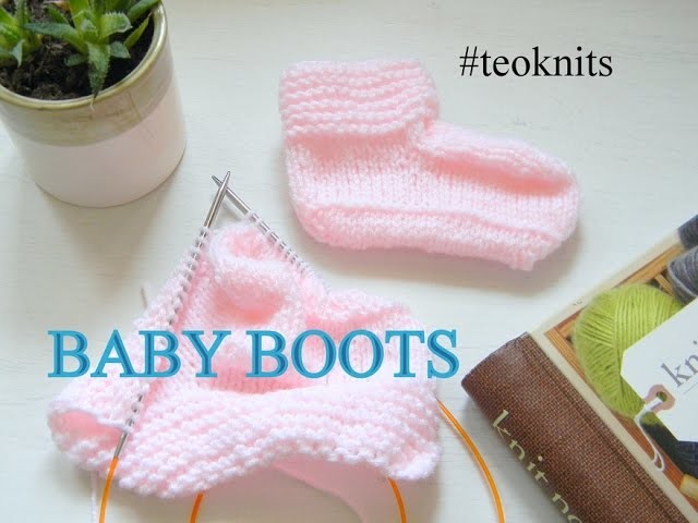 HOW TO KNIT Baby Boots.Socks