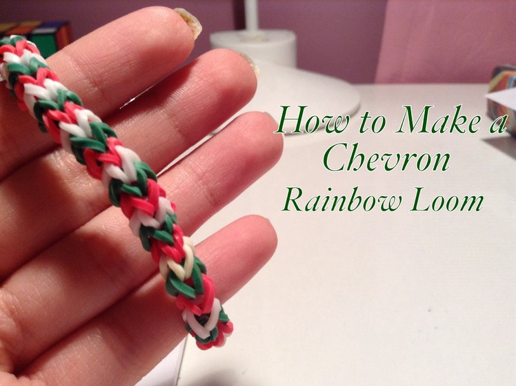 How to Make a Chevron Rainbow Loom Bracelet