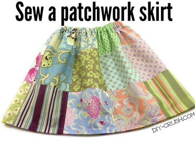 How to sew a patchwork skirt
