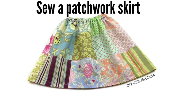 How to sew a patchwork skirt