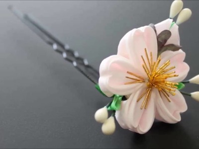 Japanese Ornamental Hairpin- Kanzashi【small】-Sakura, Spring