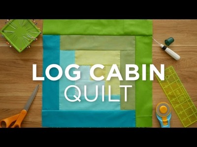 Make an Easy Log Cabin Quilt Block! Quilt Snips
