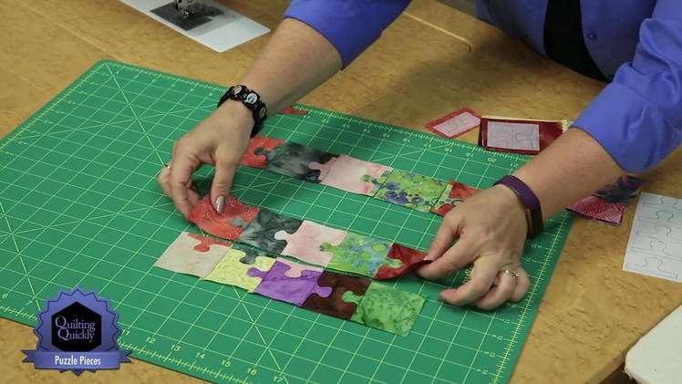 Quilting Quickly: Puzzle Pieces - A Wall Quilt with Batik Puzzle Pieces!