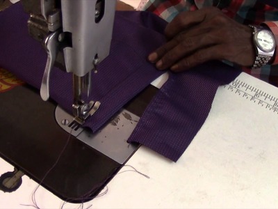 'V' Shoulder and Apple Cut Men Shirt Step by Step - 4. Making the Sleeve (English Audio)