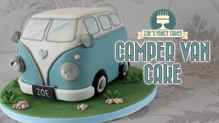 Campervan cake : Volkswagen VW camper van birthday cake