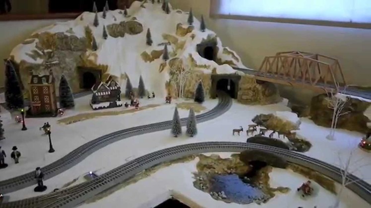 How to make a Christmas Village Railroad