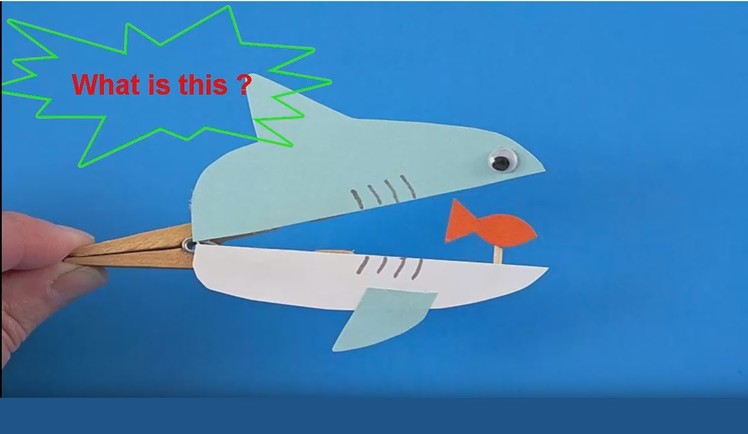 How To Make A Cute Shark From Clothespin│DIY Tutorial│ ♥Hgchannel♥
