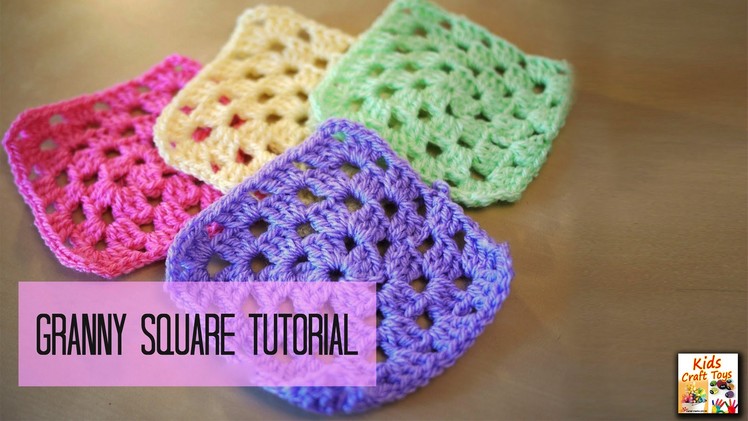 How To Make A Granny Square Crochet #Kids Craft Toys