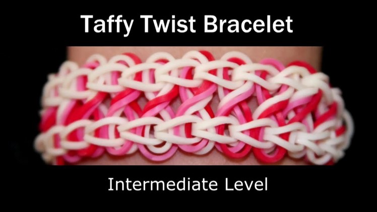 How to make a Rubber Band Taffy Twist Bracelet - Medium Level