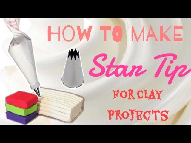 How to make a Star Tip for clay projects. *This star tip is used as clay tools.
