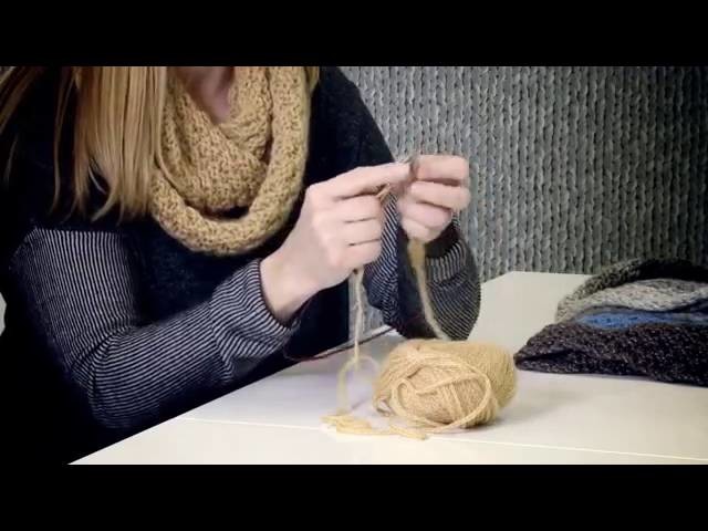 How to purl  The Double Seed Cowl SD