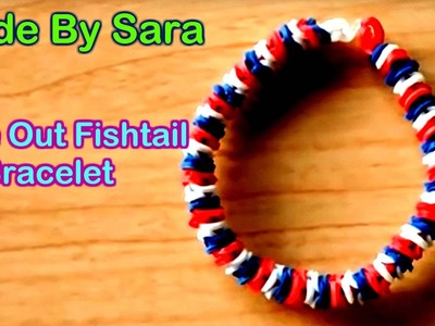 Inside-Out Fishtail Rubber band Bracelet.