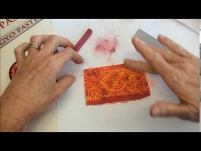 Polymer Clay Veneer Using Chalk Pastel and Lace